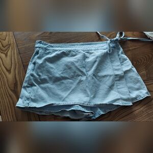 American Eagle Blue Denim Jean Skort
